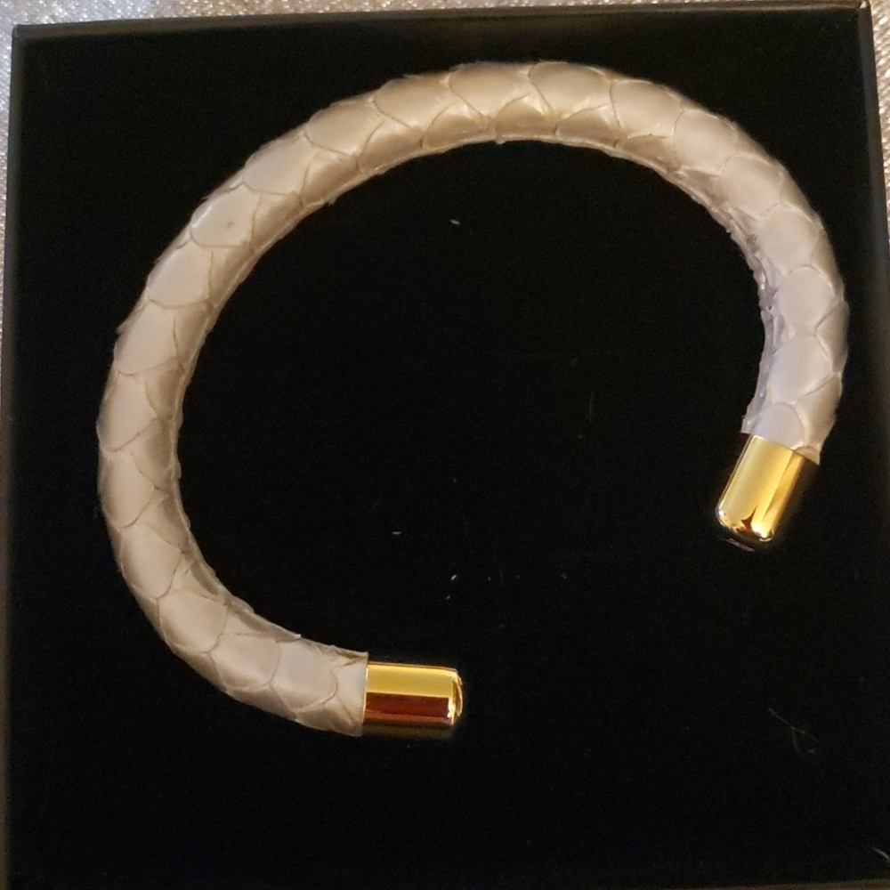 Rustic Cuff,  Python Snake Skin Cuff